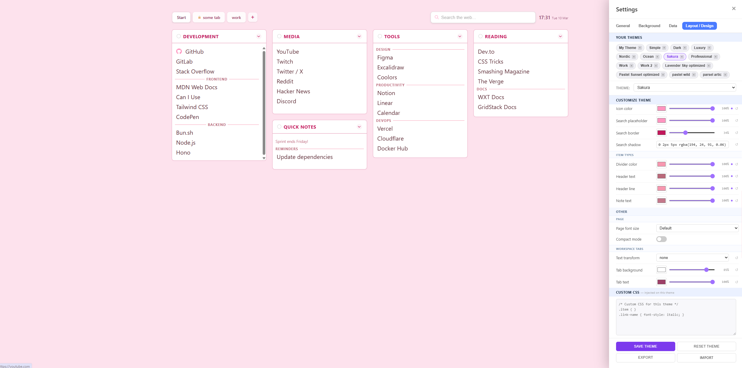 Sakura Theme