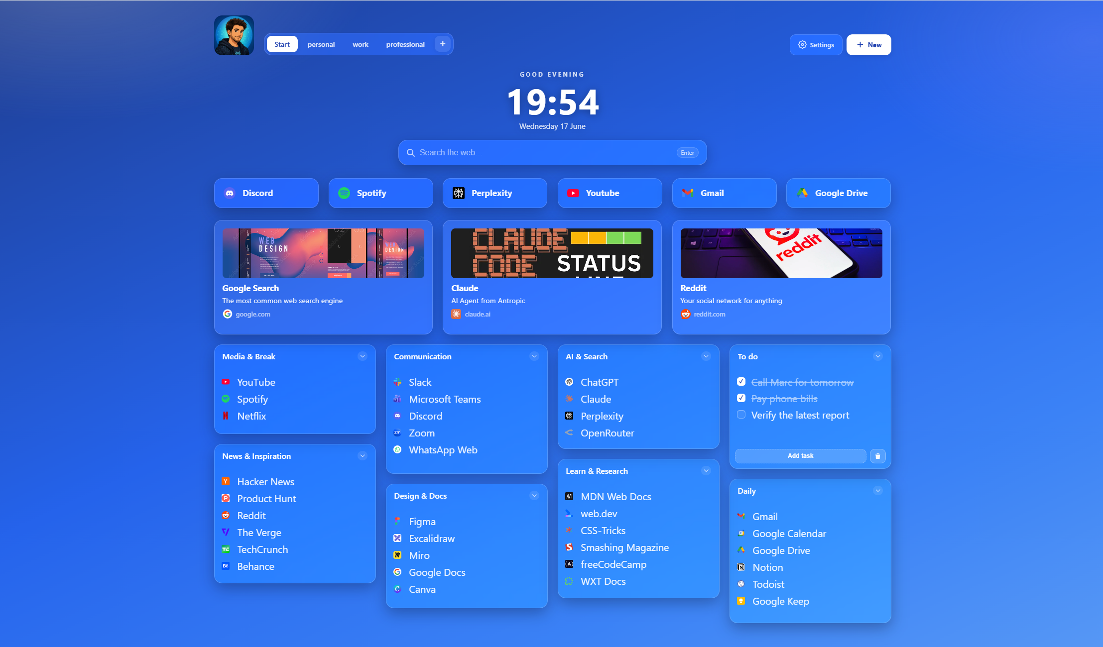 Aurora Glass theme