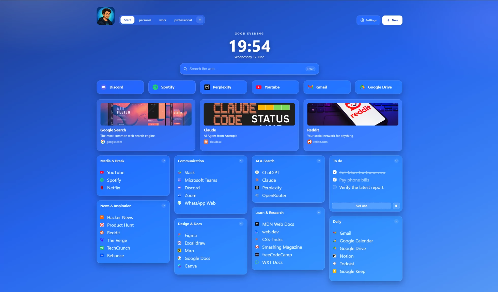 Aurora Glass theme