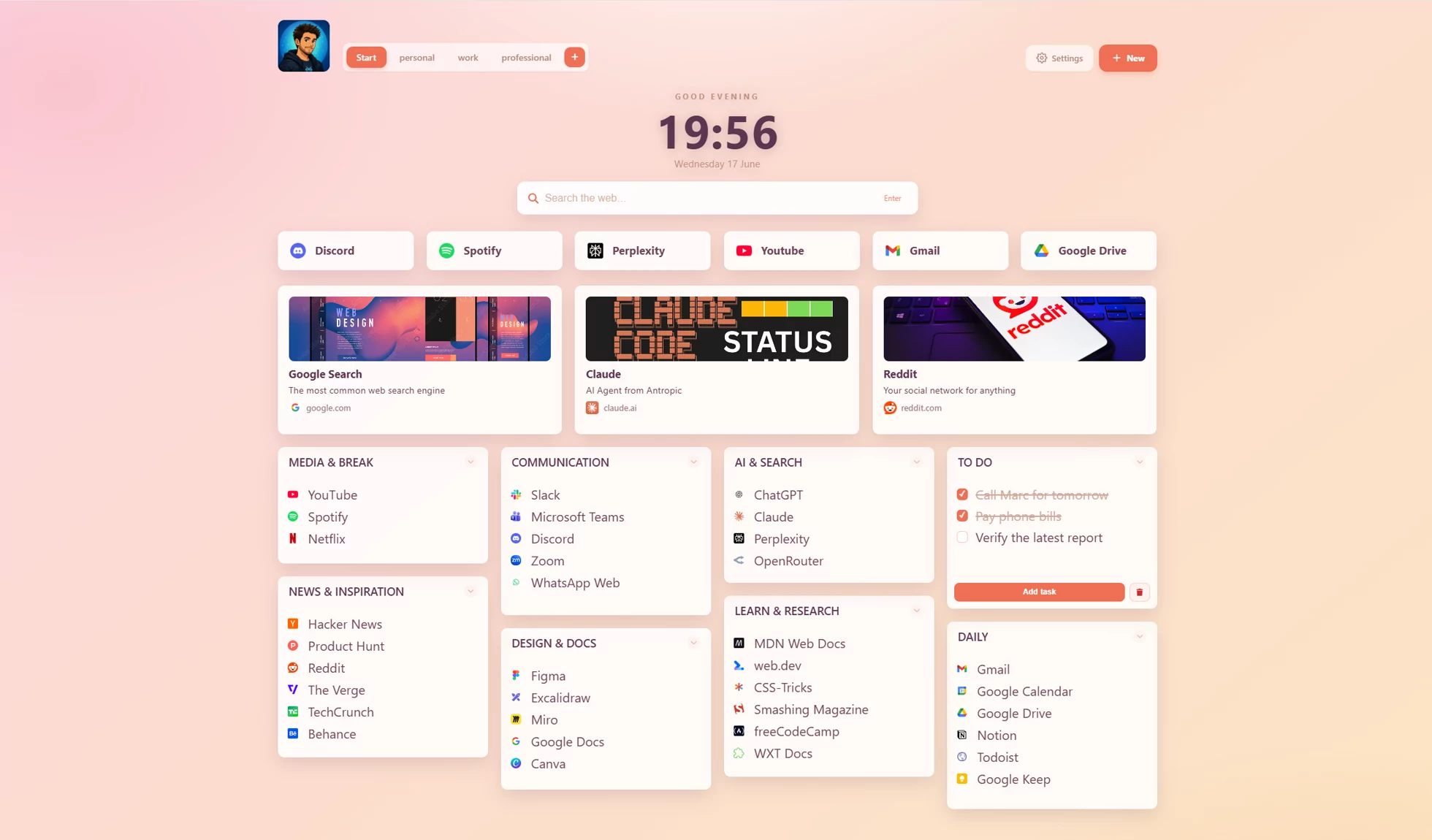 Pastel Sunset theme