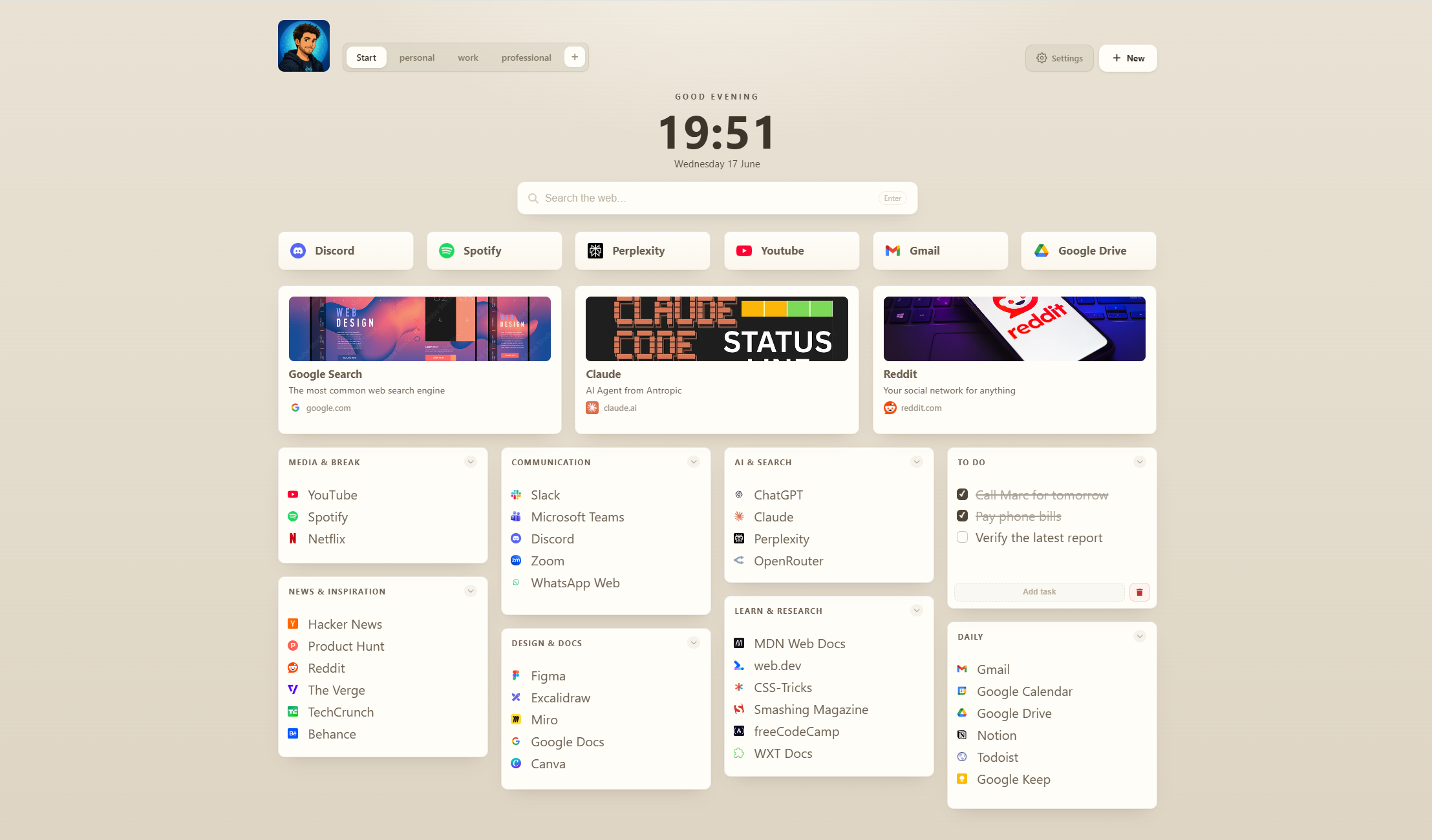 Simple theme
