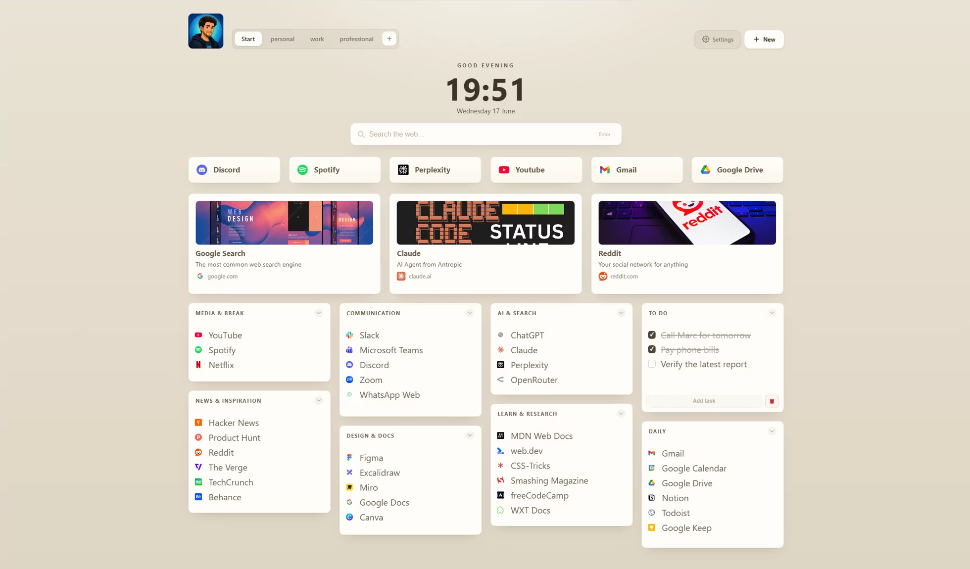Simple theme